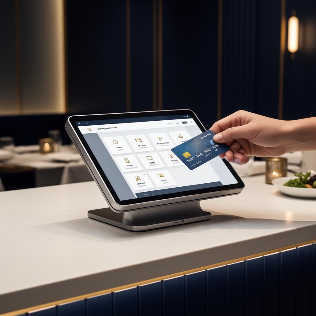 Modernes Kassensystem für Hospitality – Tablet-POS mit kontaktloser Kartenzahlung